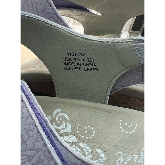 Propet Women Millie Leather Sandals Violet Size 9.5 - Picture 4 of 8